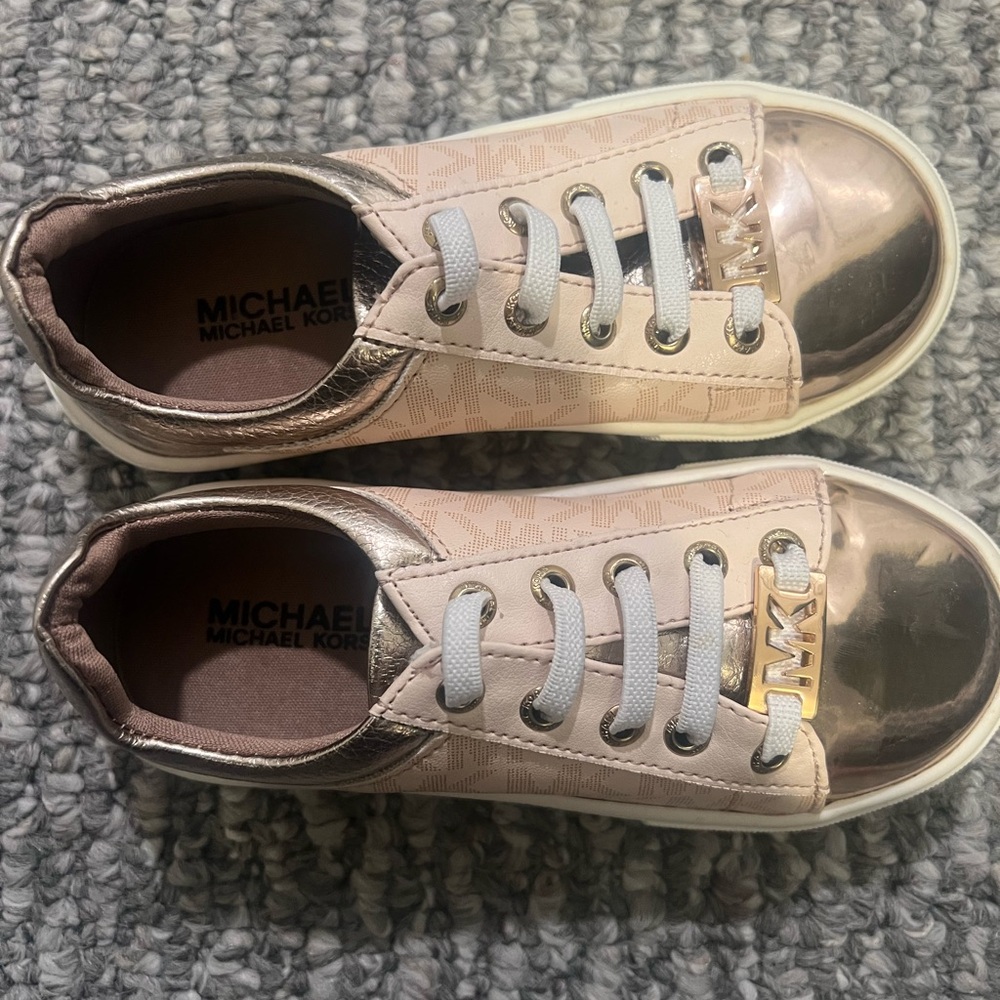 Children’s rose gold Michael Kors sneakers